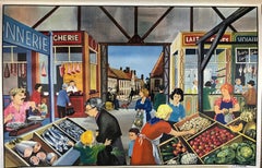 1960s Double-Sided School Poster, The Fair and Farmers Market by Oge-Hachette