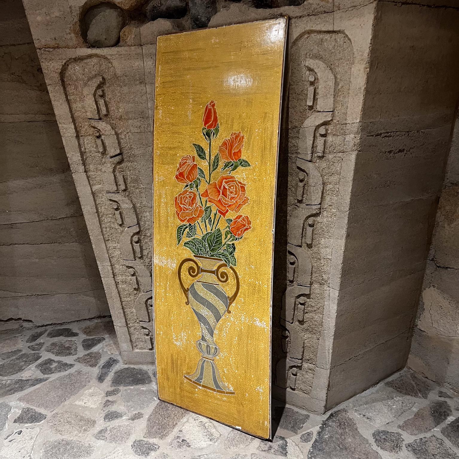 1960s Double Sided Wood Door Panel in Gold Leaf Mexico For Sale 3