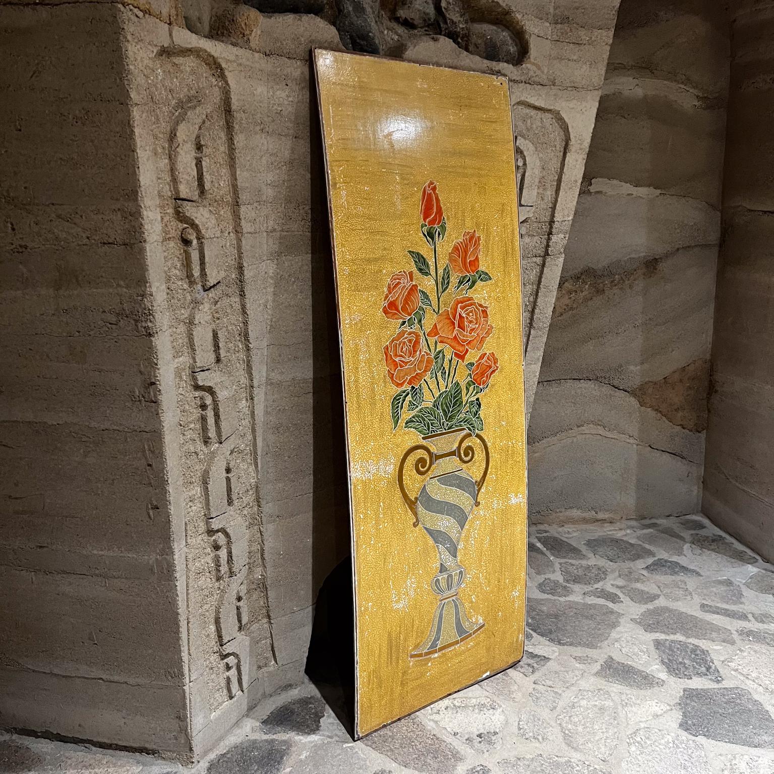 1960s Double Sided Wood Door Panel in Gold Leaf Mexico For Sale 2