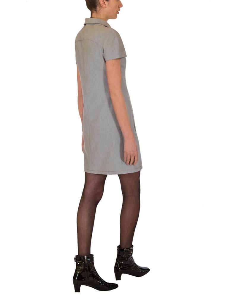 grey shift dress