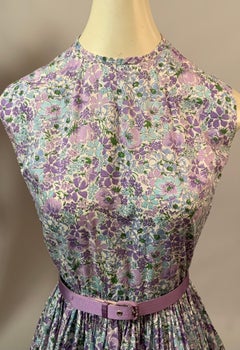 1960's Dress  Liberty of London Cotton Print Floral Fabric