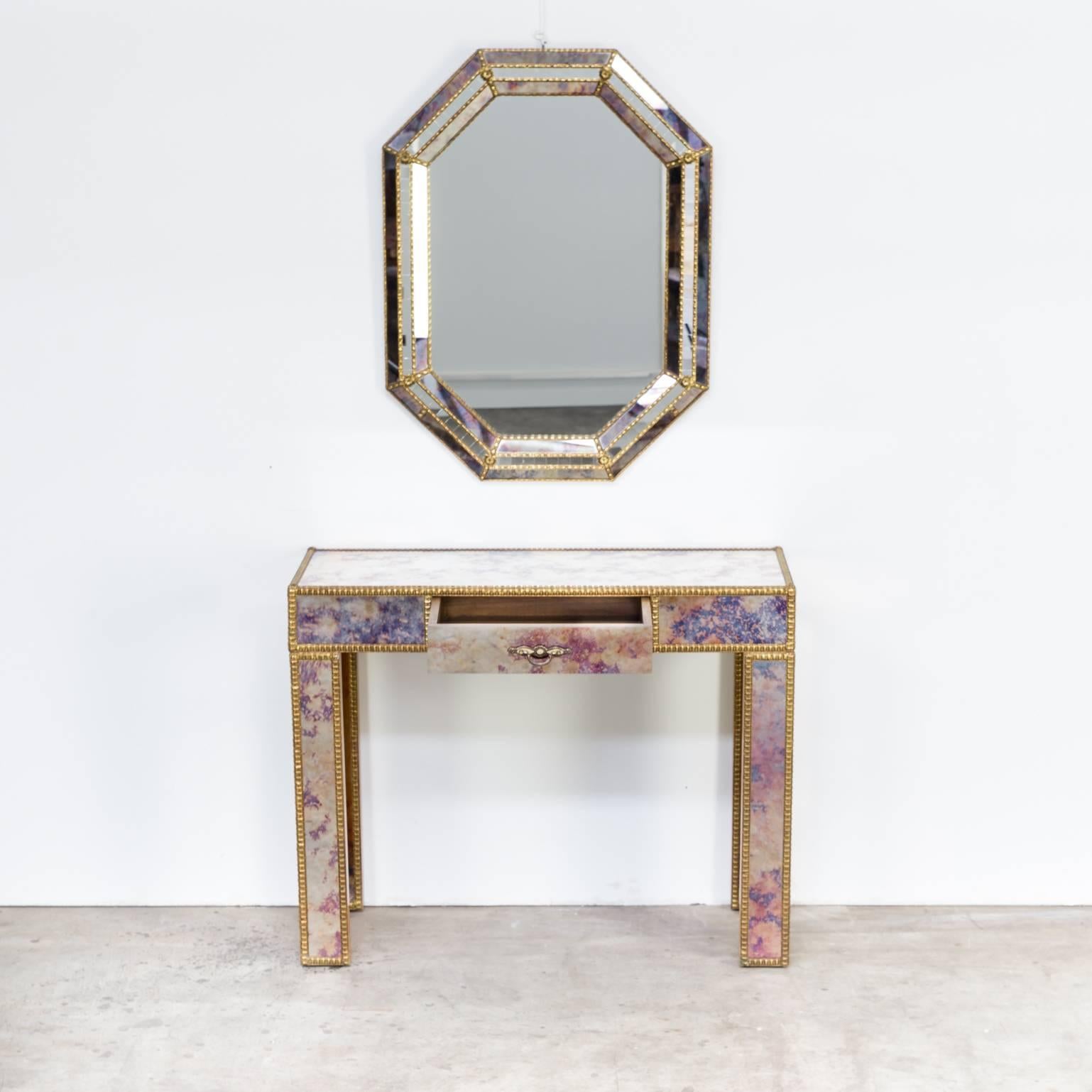 1960s Dressing Table with Mirror in Regency Style For Sale 5