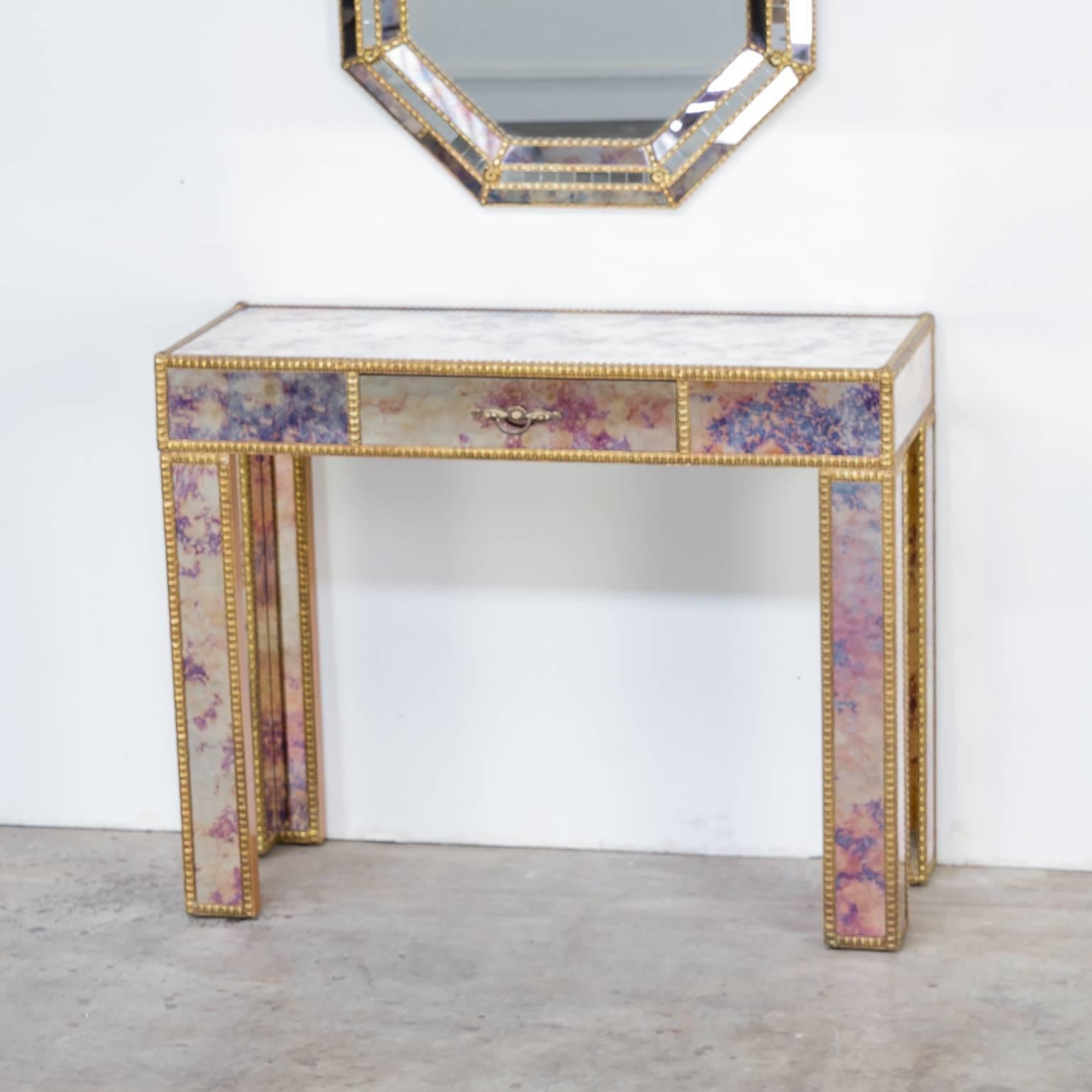 1960s Dressing Table with Mirror in Regency Style For Sale 2