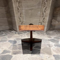 1960s Drexel Barney Flagg Walnut Wedge Tripod Table
