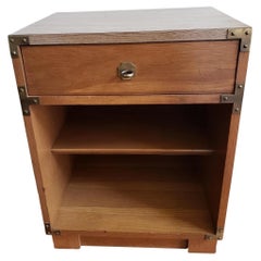 1960s Drexel Campaign Style Nightstand