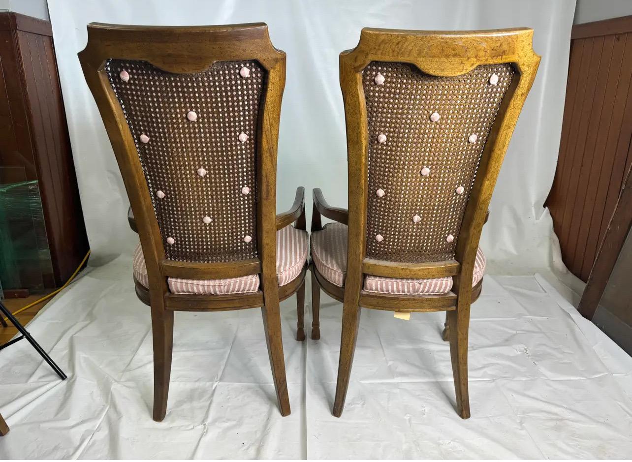 1960s Drexel Cane Back Dining Chairs- Set of 6 en vente 1