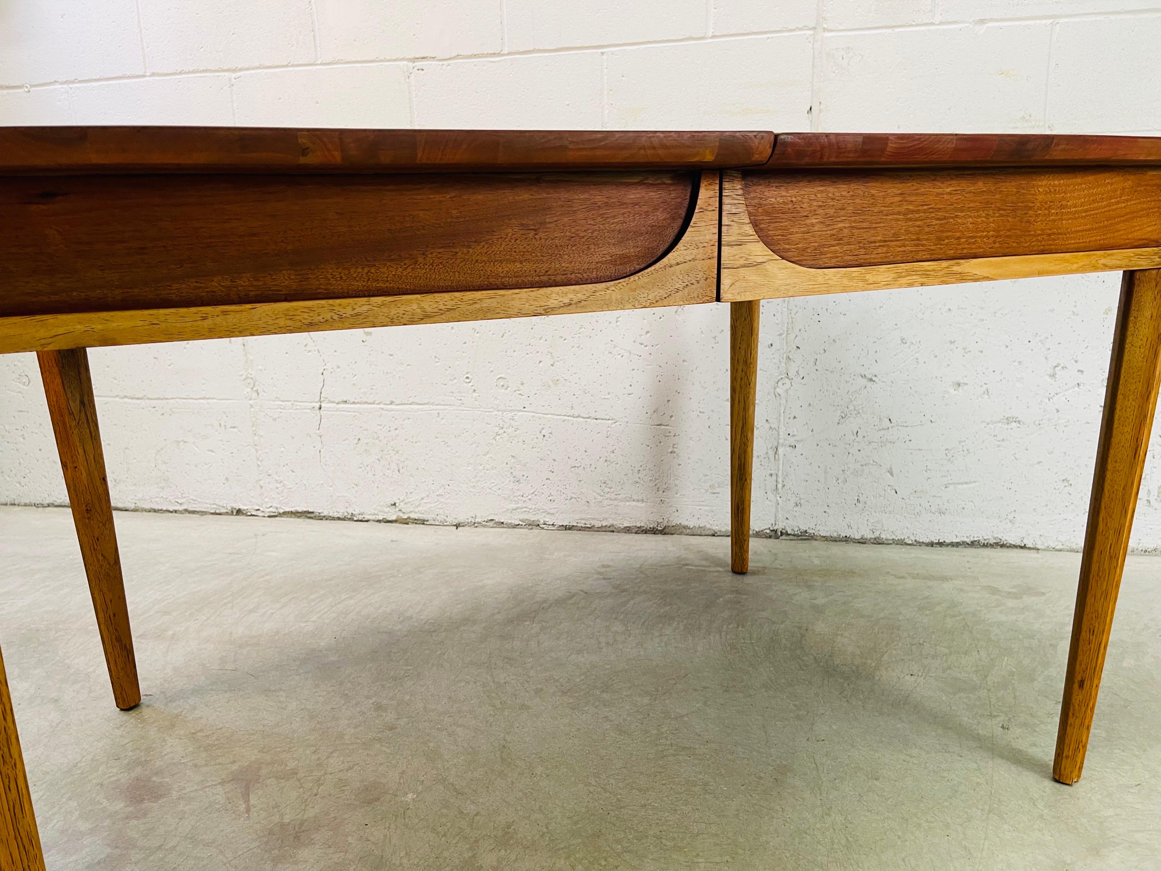 1960s Drexel Tempo Walnut Wood Dining Table 1