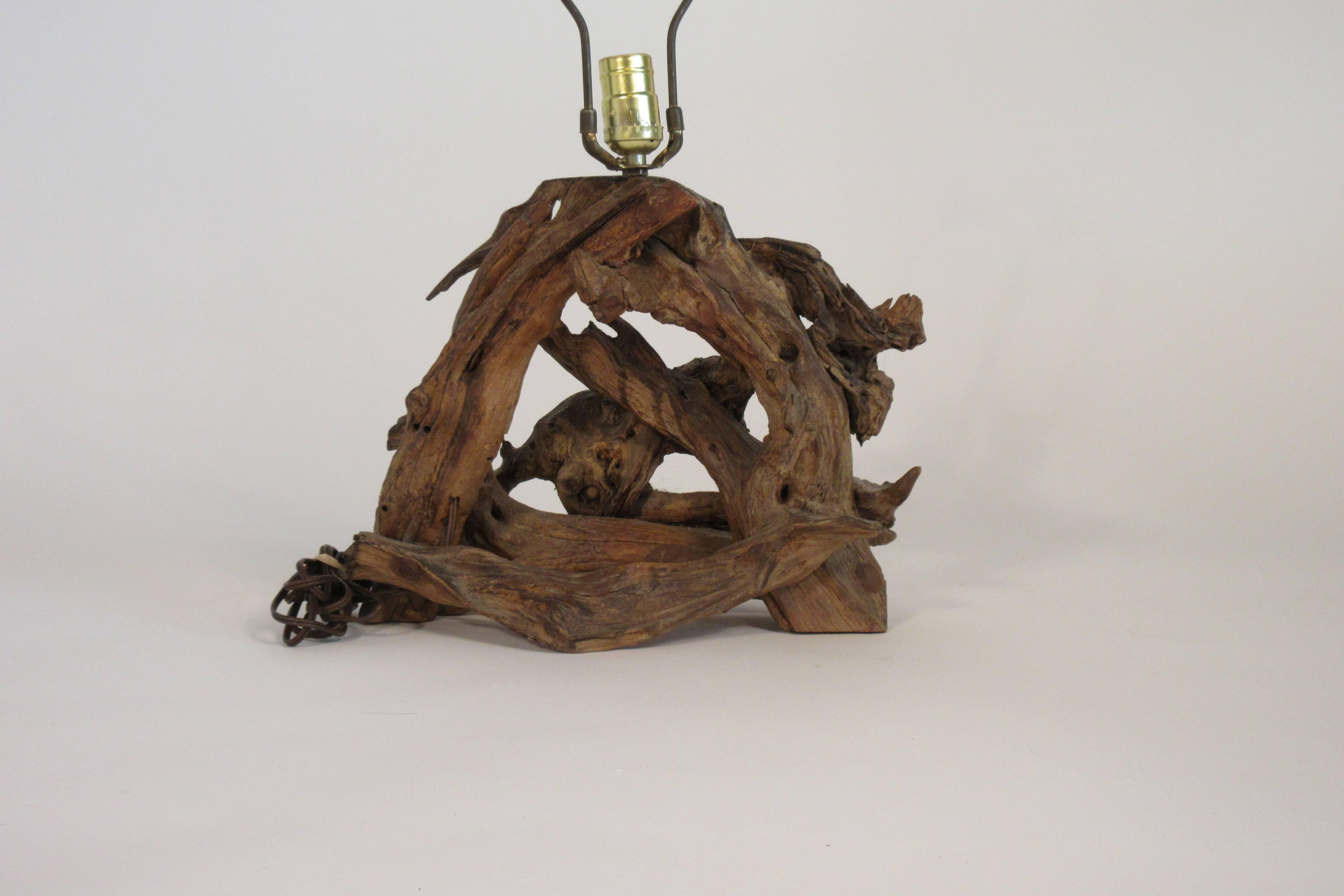 1960s Drift Wood Lamp For Sale 2