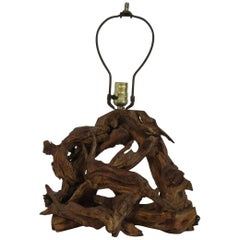 1960s Drift Wood Lamp