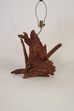 1960s Drift Wood Lamp with Final