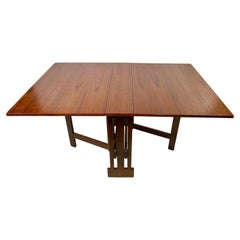1960s Drop-Leaf Teak Dining Table
