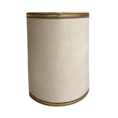 1960s Drum Lamp Shade with Gold Grosgrain Trim