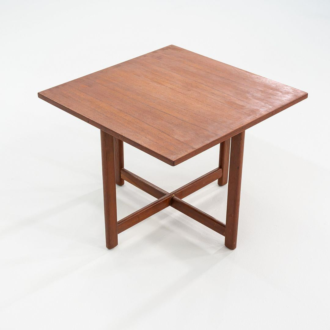 1960s Durup Polstermobelfabrik Danish Teak Square End or Side Table 24.5