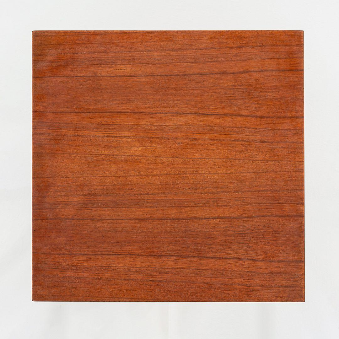 1960s Durup Polstermobelfabrik Danish Teak Square End or Side Table 24.5