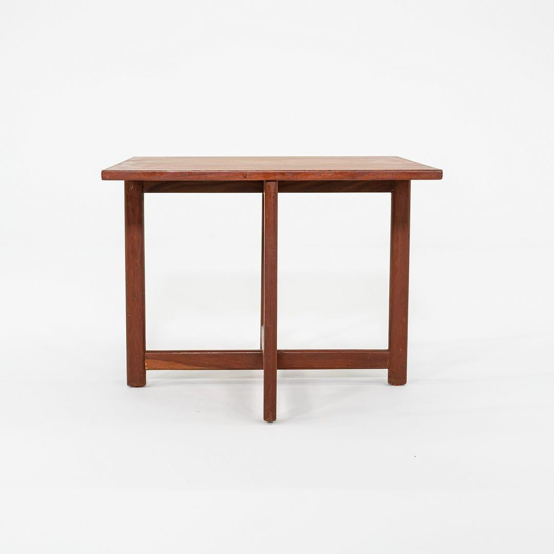 1960s Durup Polstermobelfabrik Danish Teak Square End or Side Table 24.5