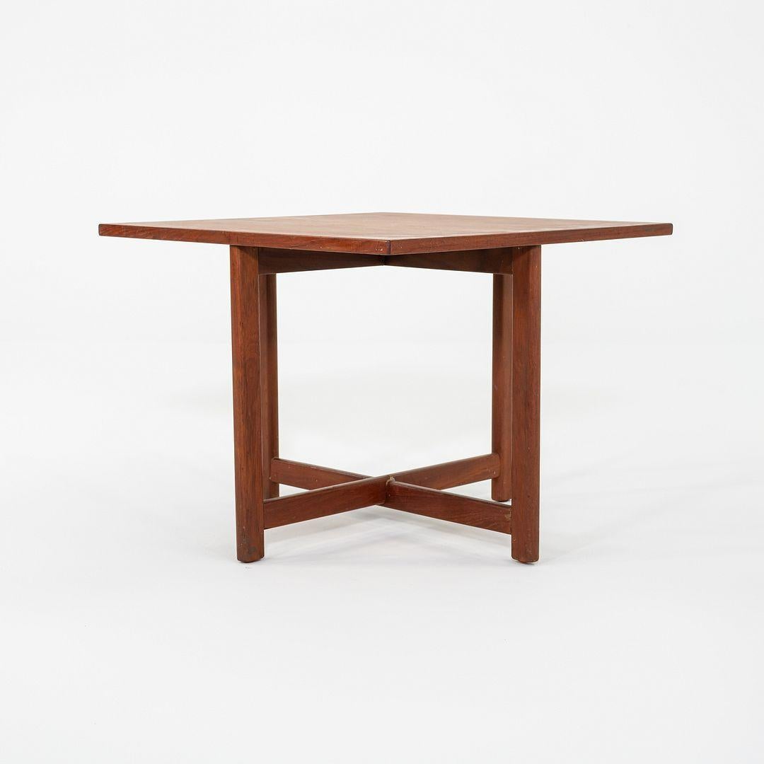 Mid-20th Century 1960s Durup Polstermobelfabrik Danish Teak Square End or Side Table 24.5