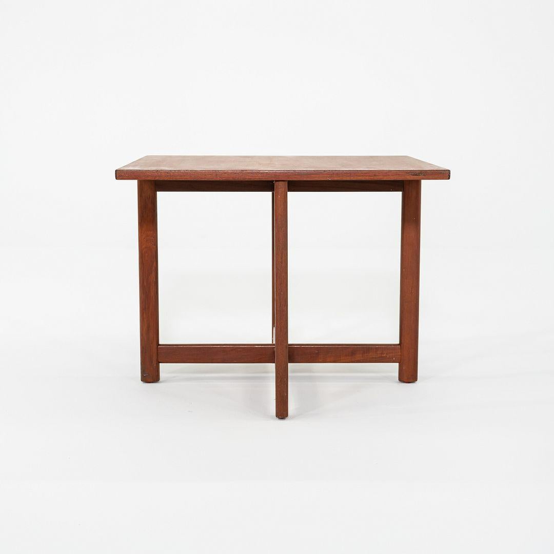 1960s Durup Polstermobelfabrik Danish Teak Square End or Side Table 24.5