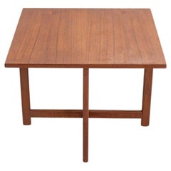 1960s Durup Polstermobelfabrik Danish Teak Square End or Side Table 24.5"