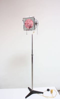 1960s Dutch Chrome Spotlight / Floor Lamp Attributed to RAAK