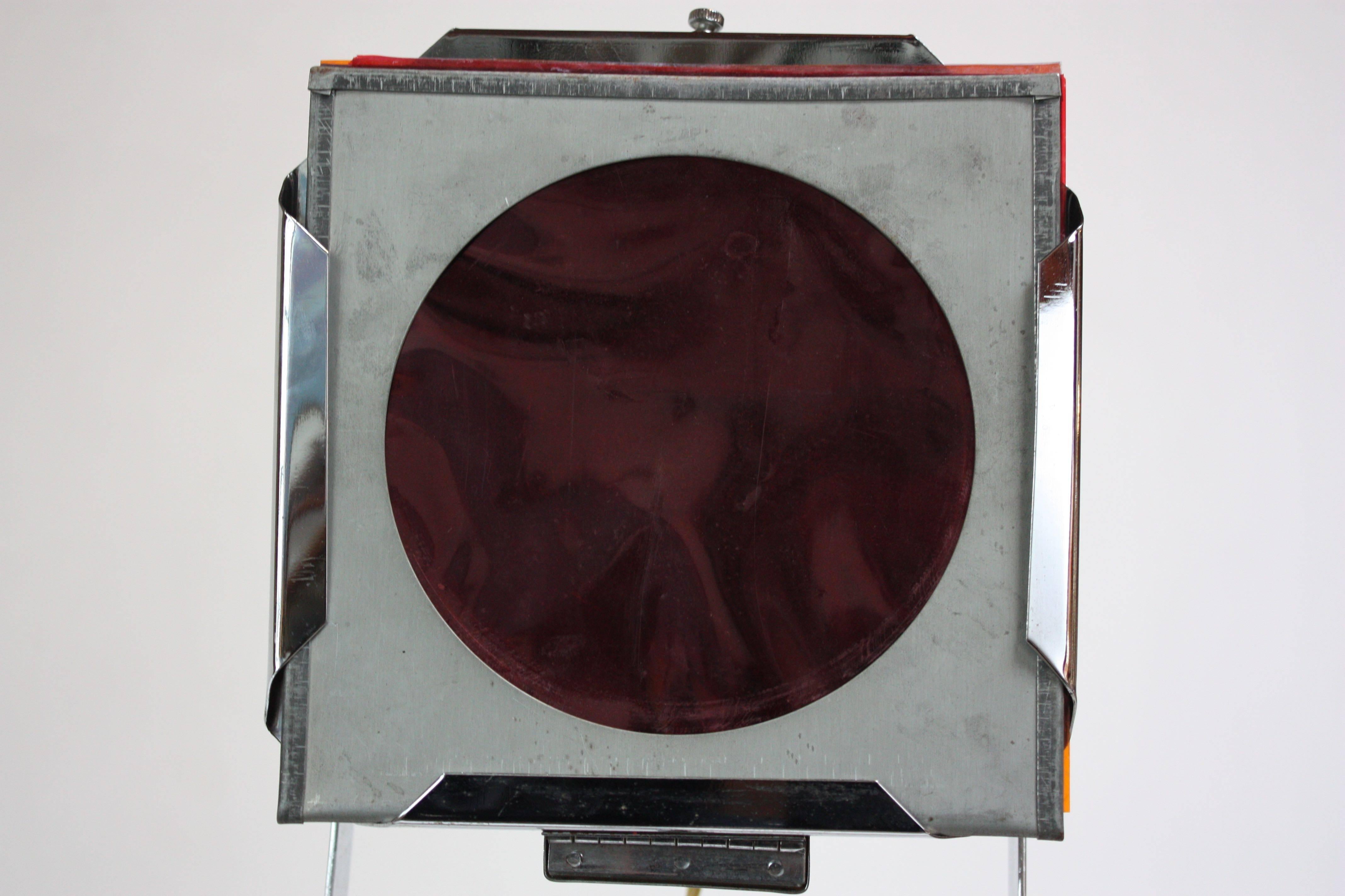 1960s Dutch Chrome Spotlight / Floor Lamp Attributed to RAAK 2