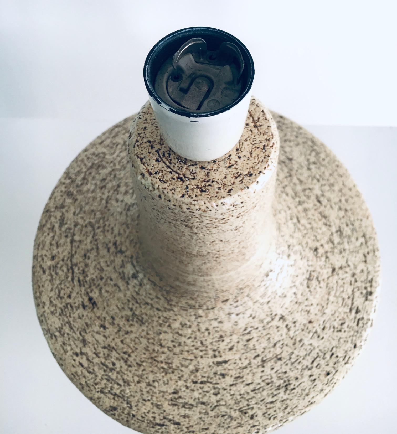 1960's Dutch Design Studio Art Pottery Tischlampe im Angebot 6