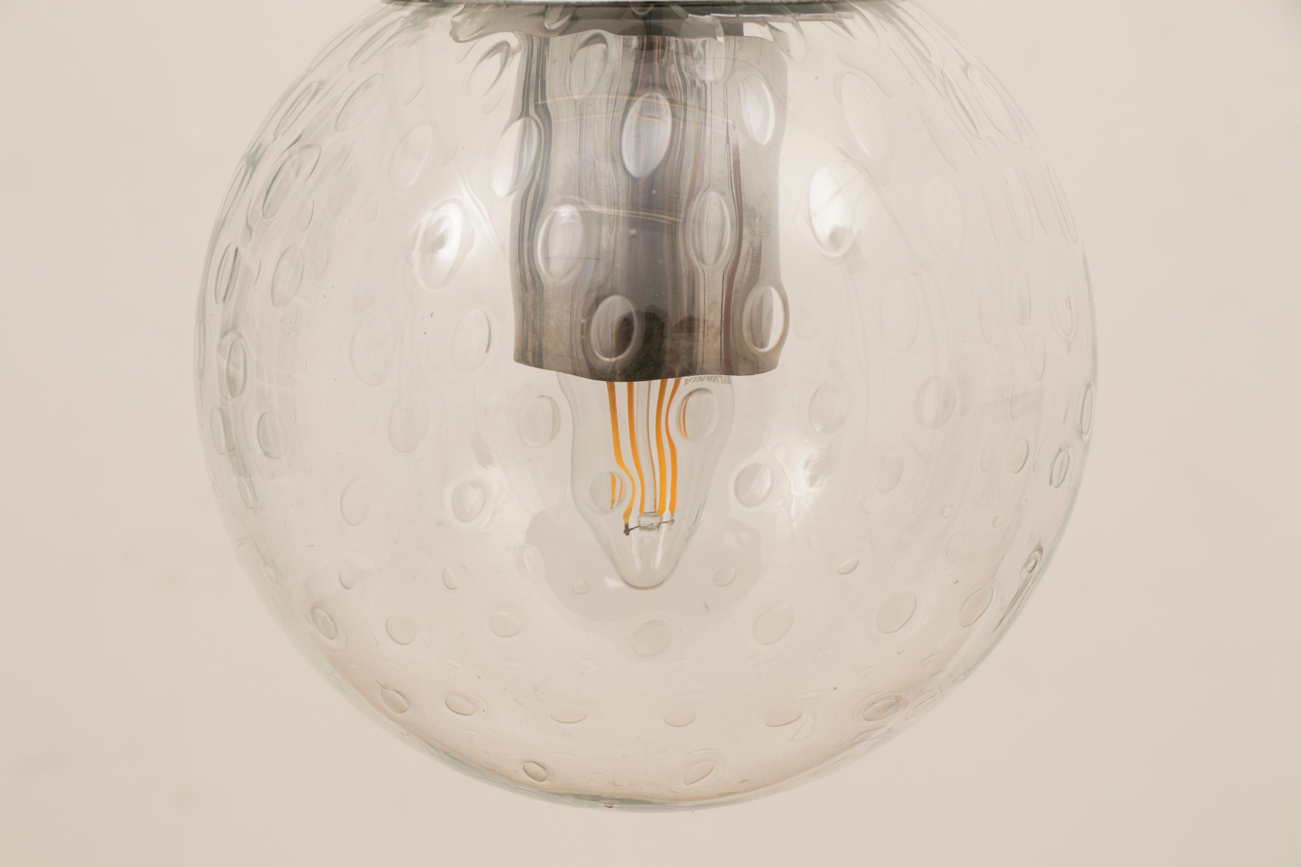 Mid-Century Modern 1960s Dutch Globe Pendant 'Light Drops' Light by RAAK Amsterdam 4 Available