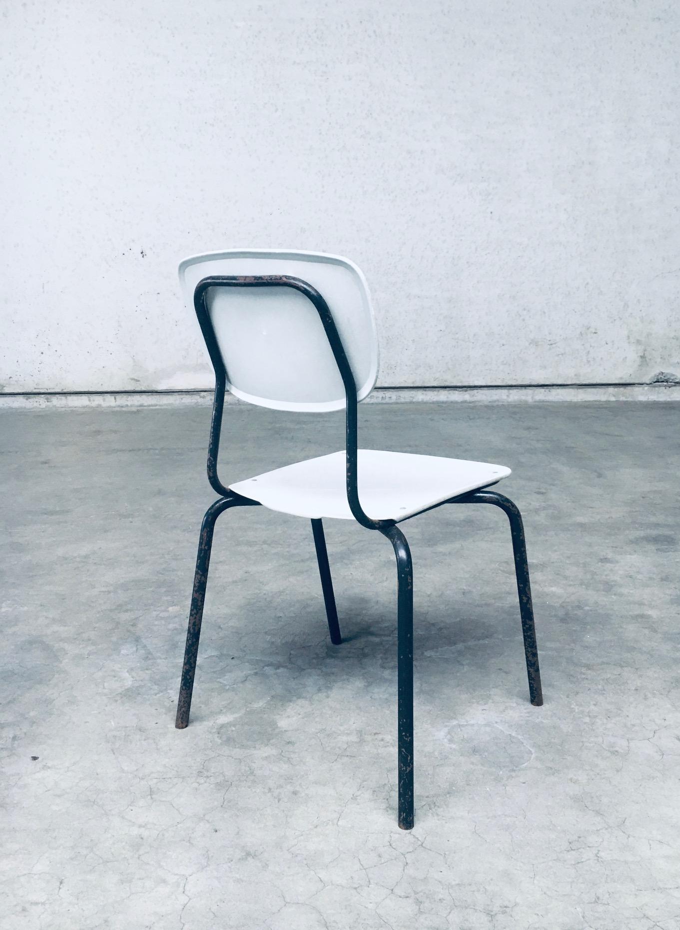 1960's Dutch Industrial Design Stacking Chairs For Sale 5