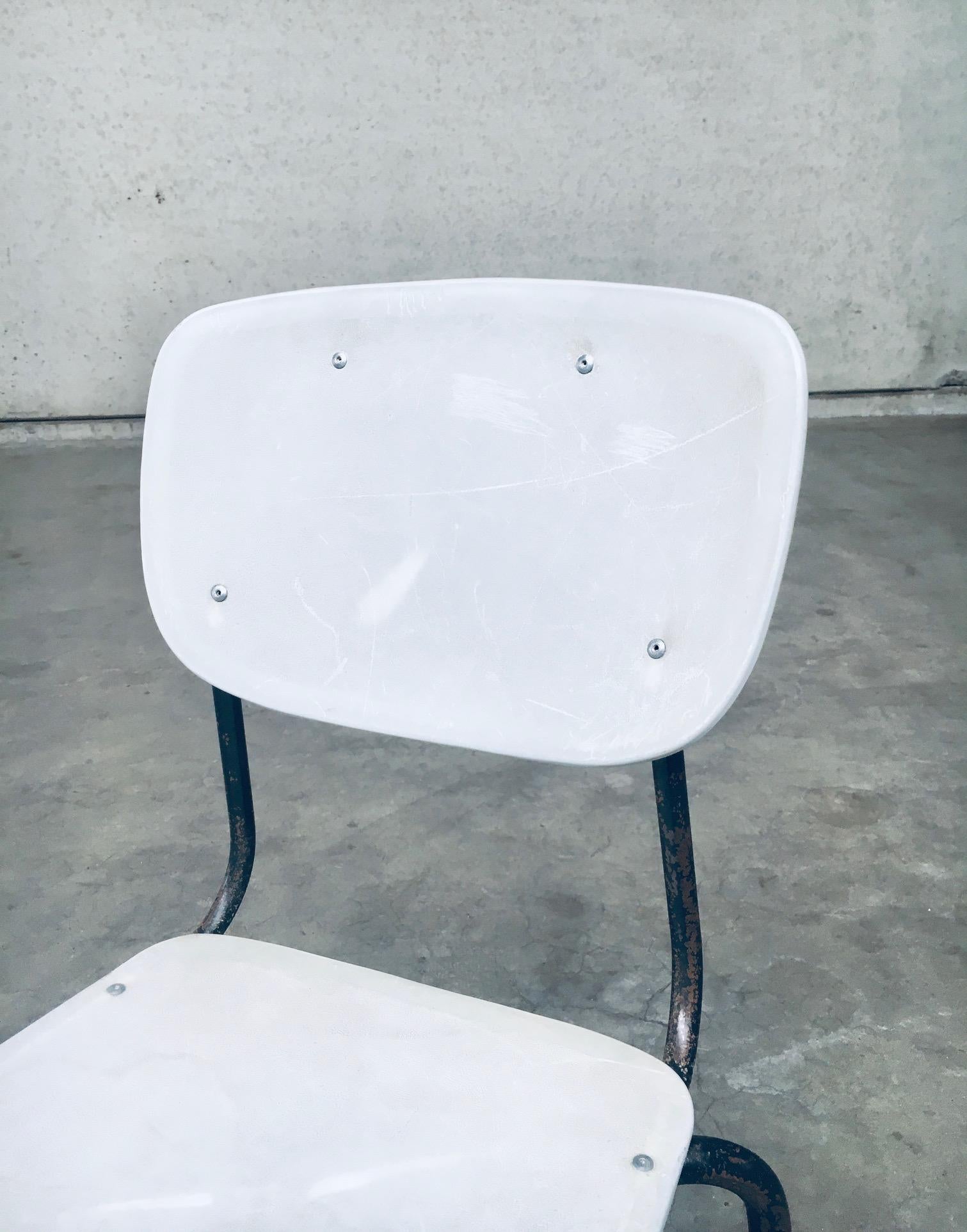 1960's Dutch Industrial Design Stacking Chairs For Sale 6