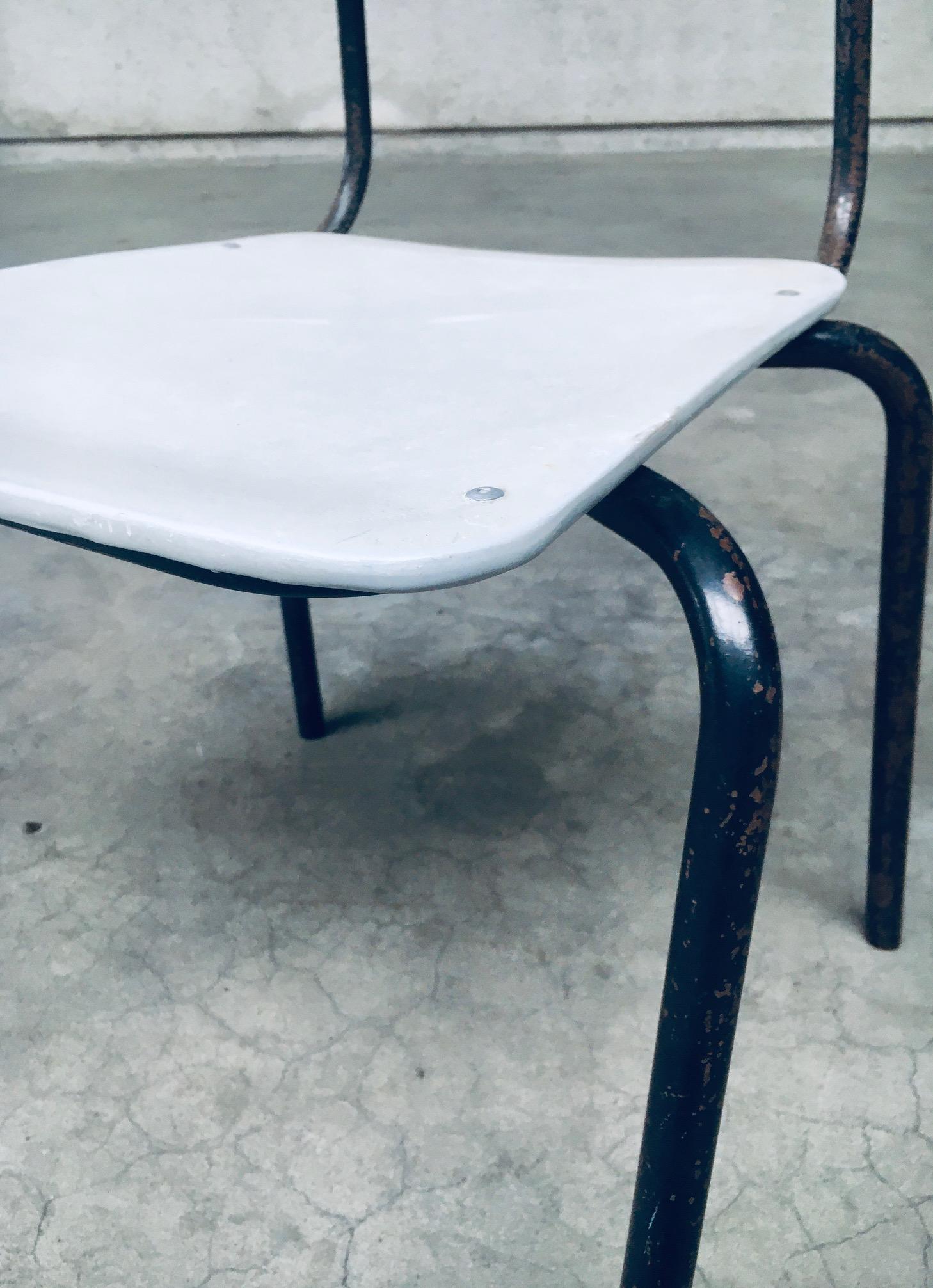 1960's Dutch Industrial Design Stacking Chairs For Sale 10