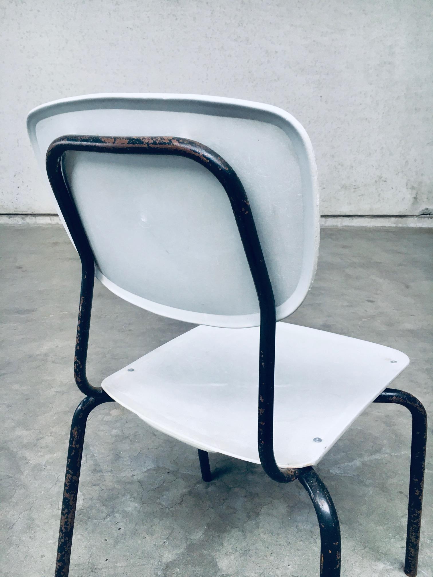 1960's Dutch Industrial Design Stacking Chairs For Sale 13