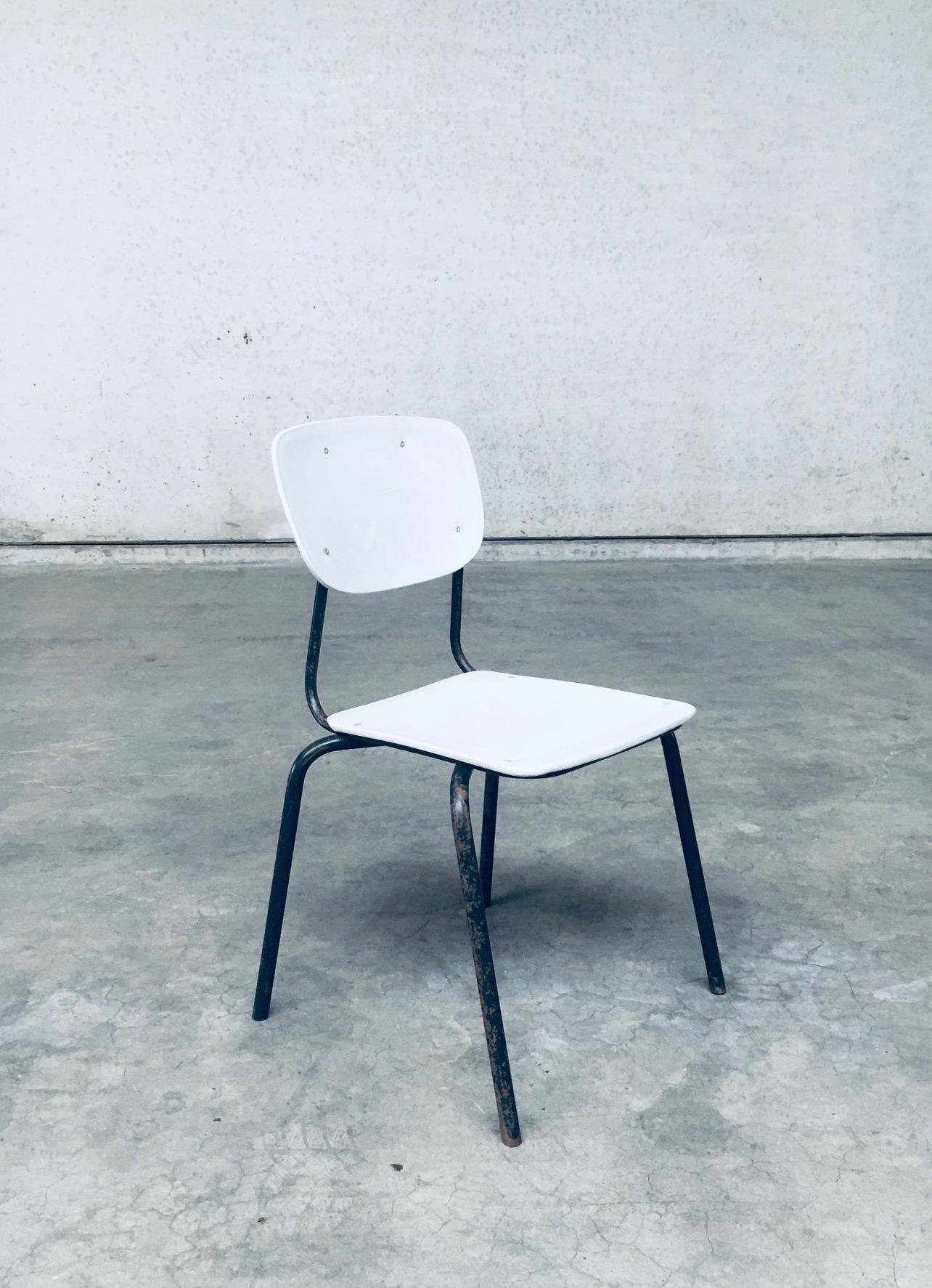 1960's Dutch Industrial Design Stacking Chairs For Sale 2
