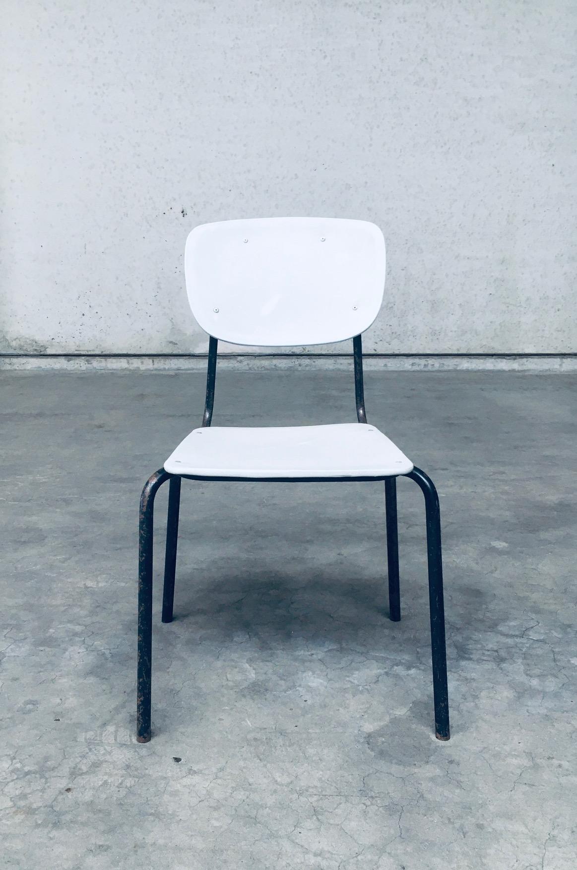 1960's Dutch Industrial Design Stacking Chairs For Sale 3