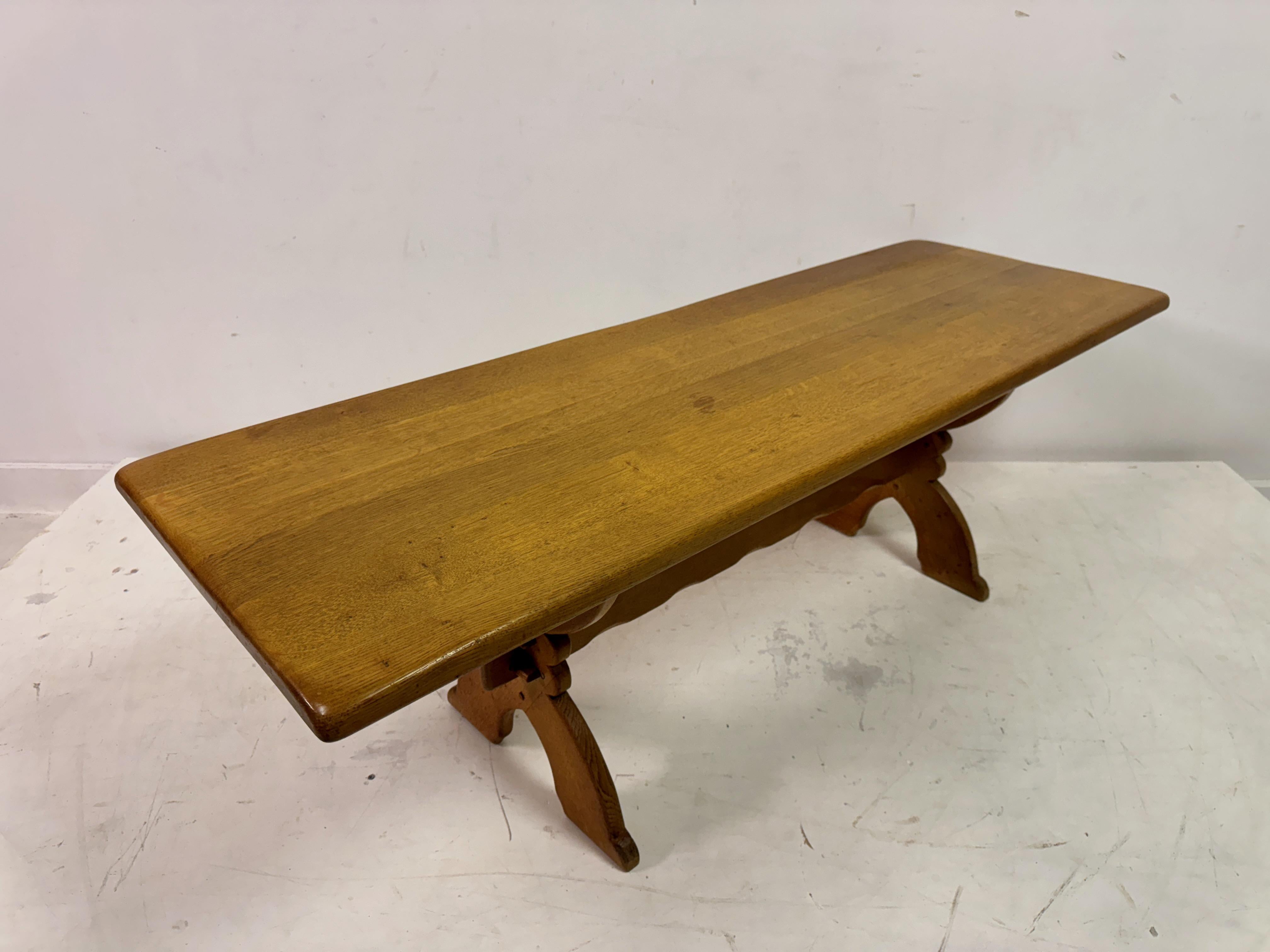 Table basse en chêne hollandais des années 1960 en vente 3