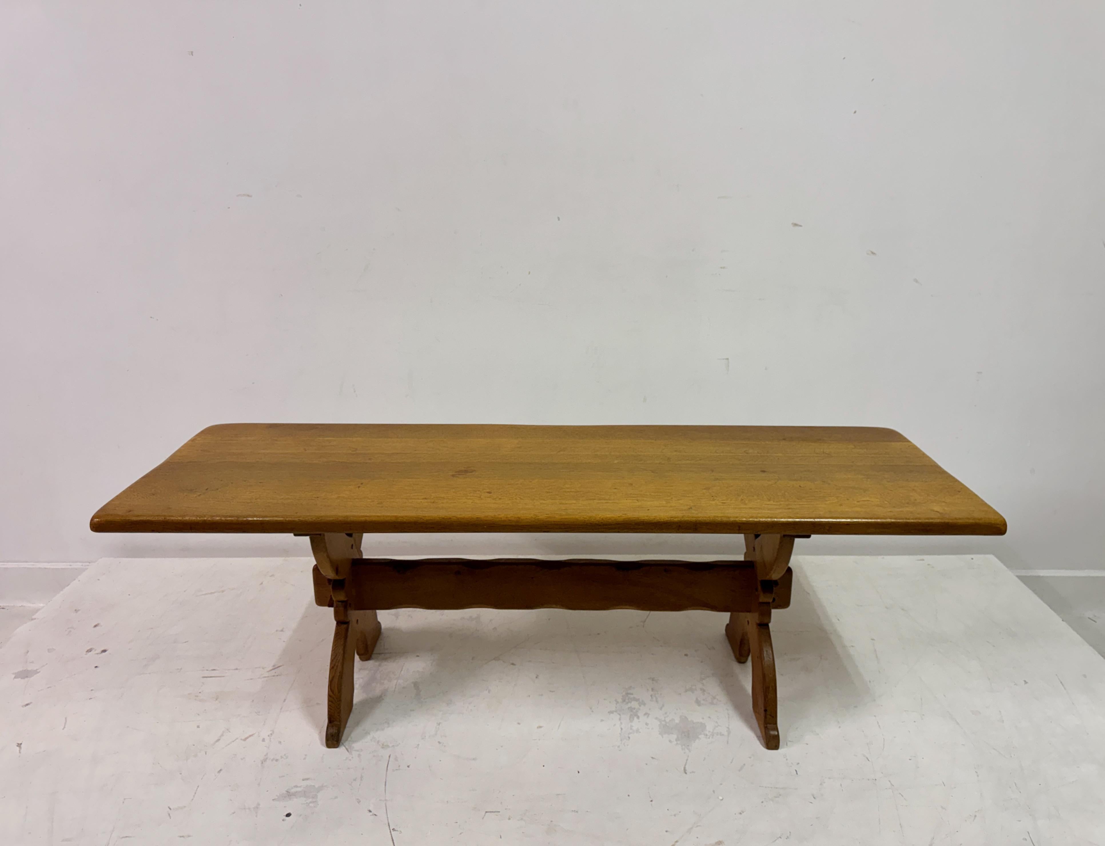 Country Table basse en chêne hollandais des années 1960 en vente