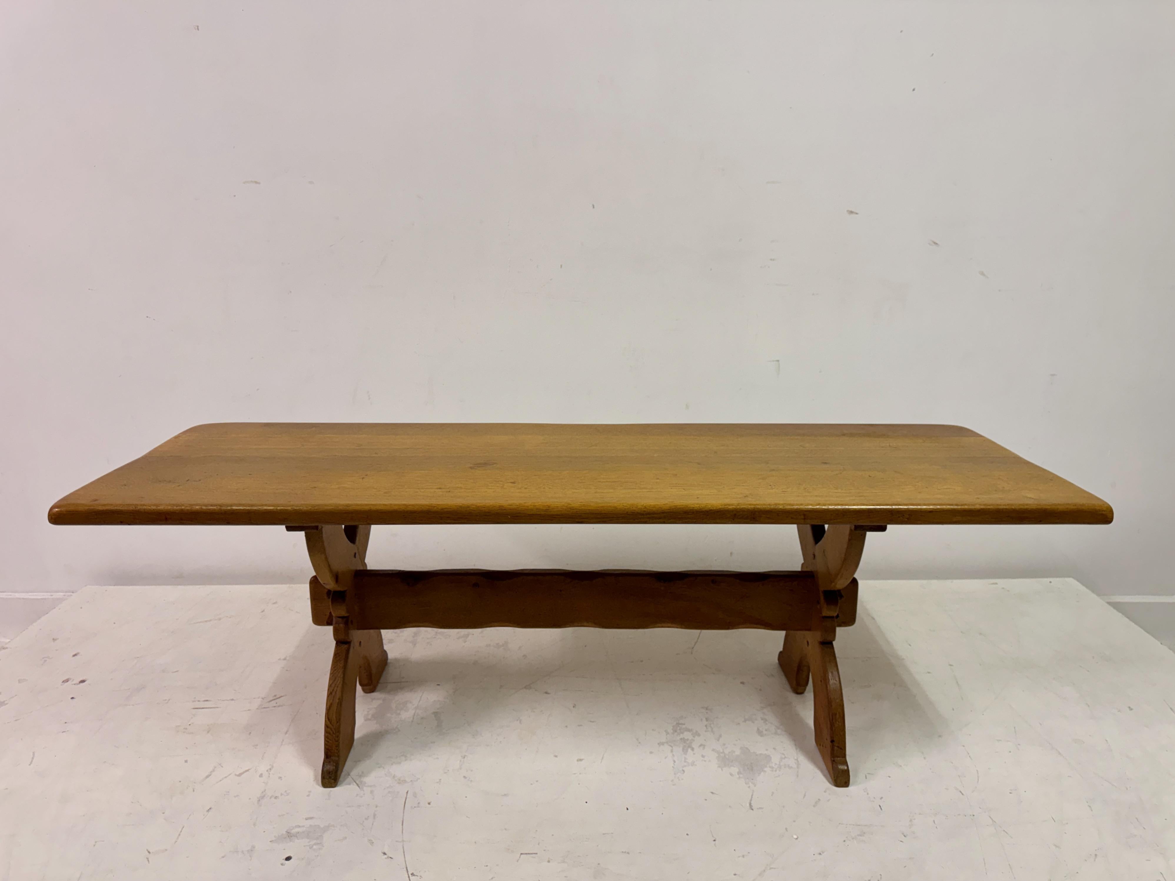 20ième siècle Table basse en chêne hollandais des années 1960 en vente