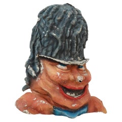 1960 Papier Mache olandese Extra Large Jovial Rasta Woman Carnival Parade Head