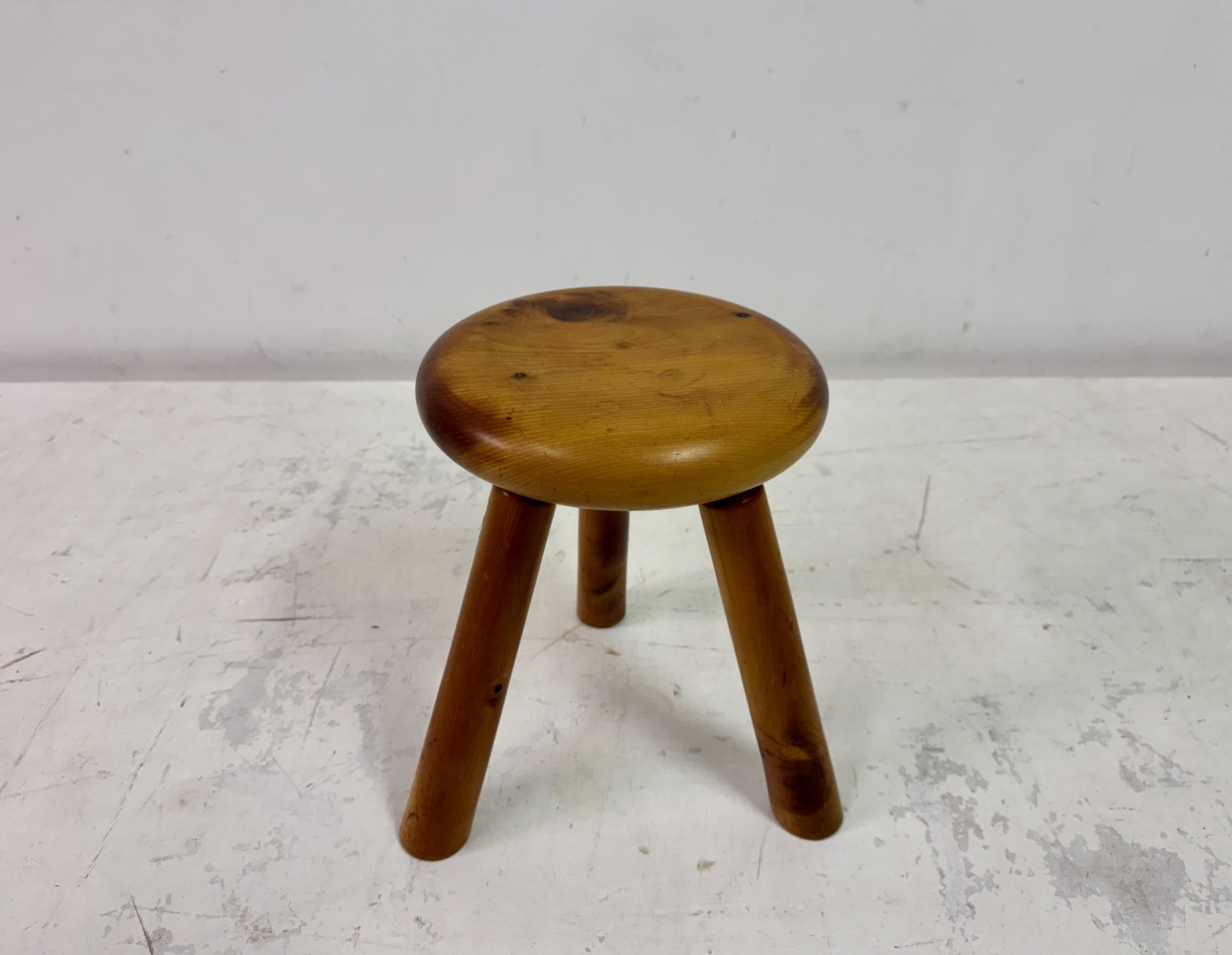 Country 1960s Dutch Pine Stool For Sale