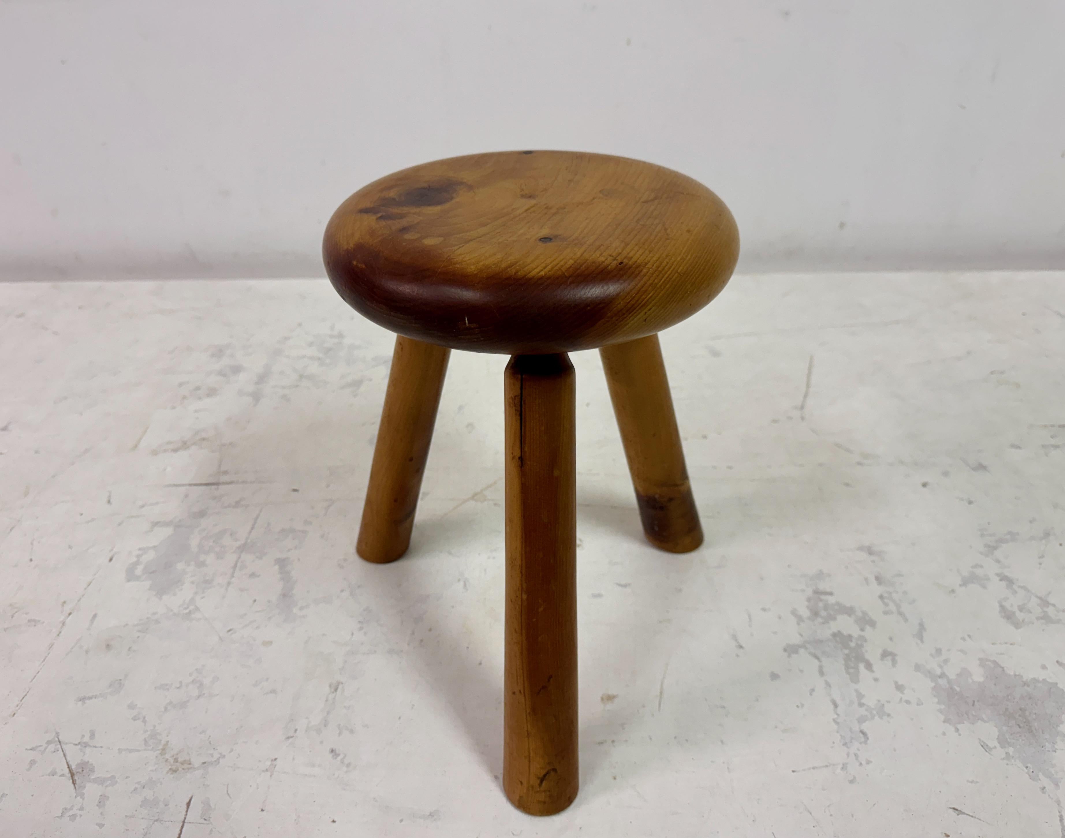 20th Century 1960s Dutch Pine Stool For Sale