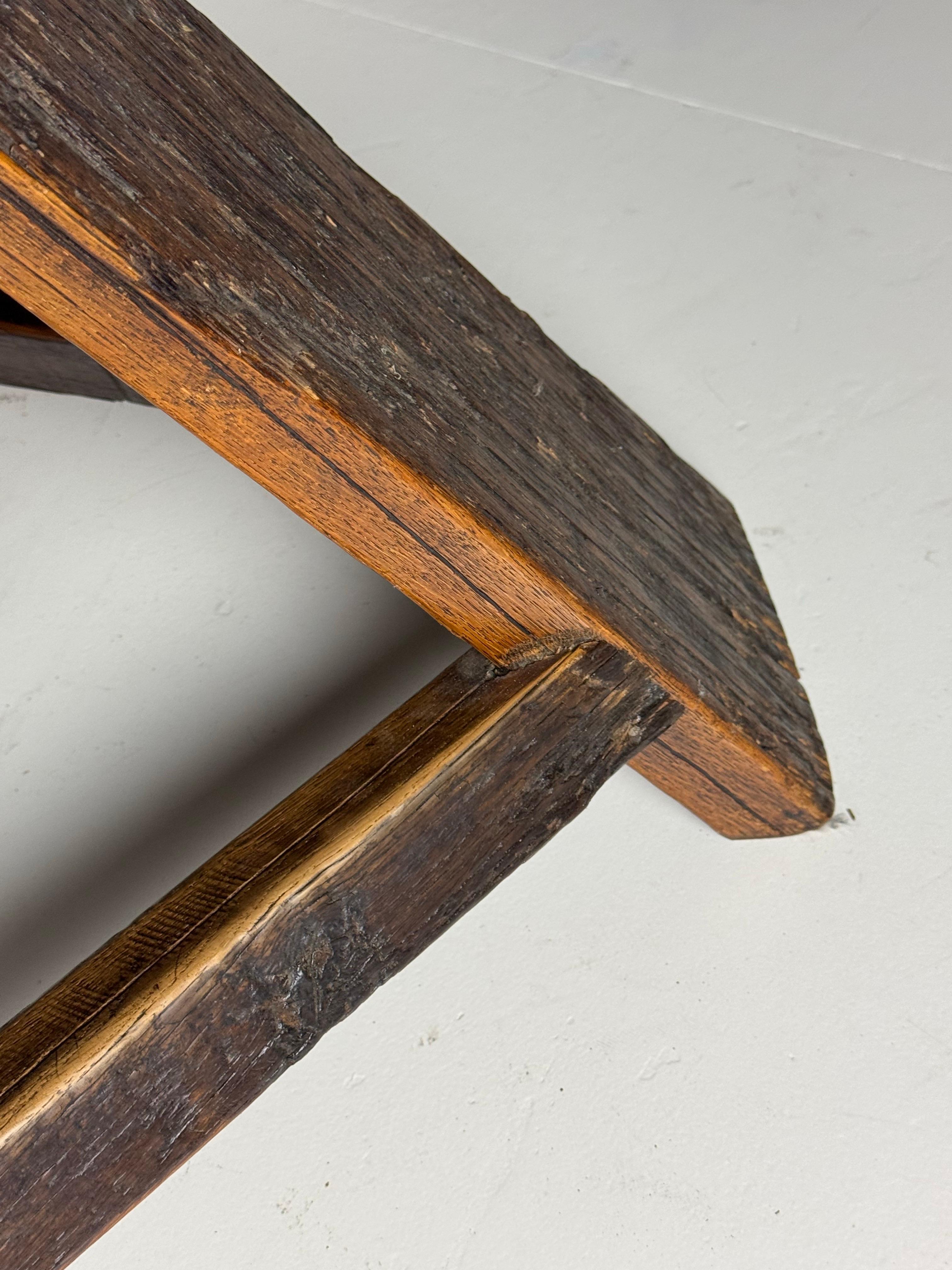 Mesa de comedor / centro rústica holandesa de los años 60 en venta 3
