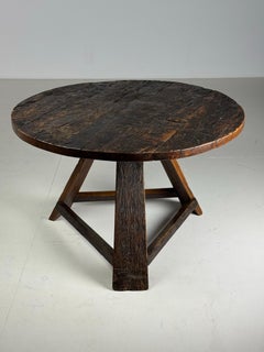 Mesa de comedor / centro rústica holandesa de los años 60