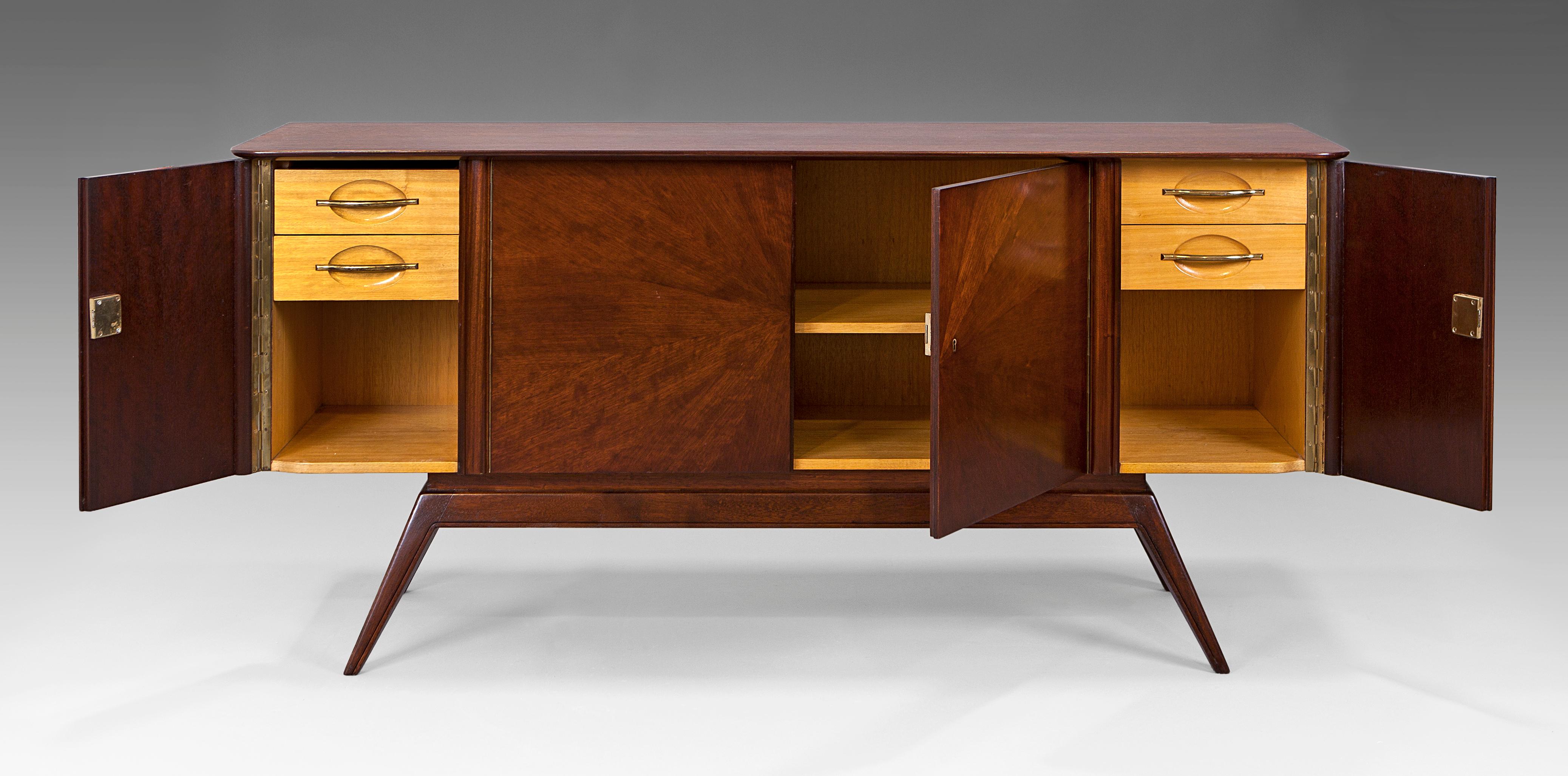 1960s Dutch Sideboard from in Mahogany In Good Condition In Madrid, ES