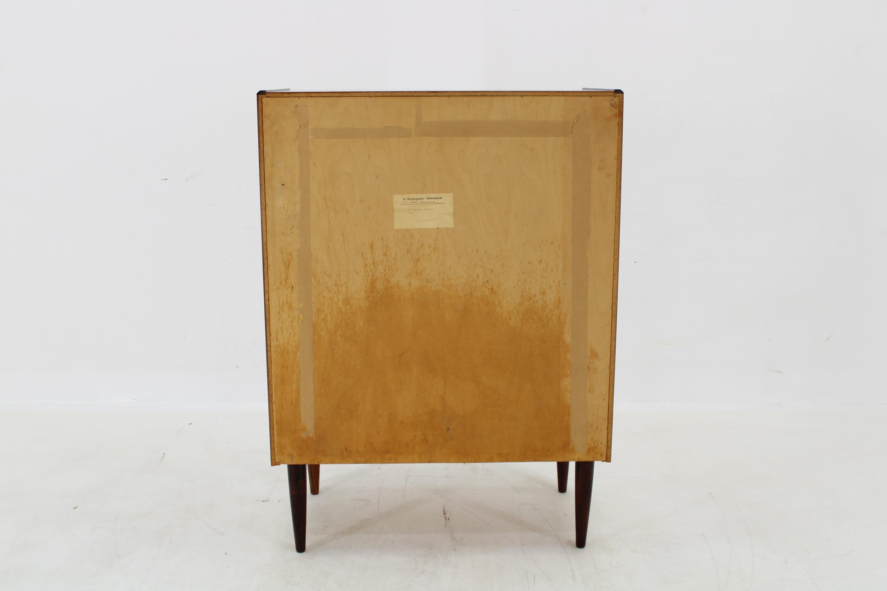 Wood 1960s E. Jensen & J. Andersen Chest of Drawers for Westergaard Mobelfabric