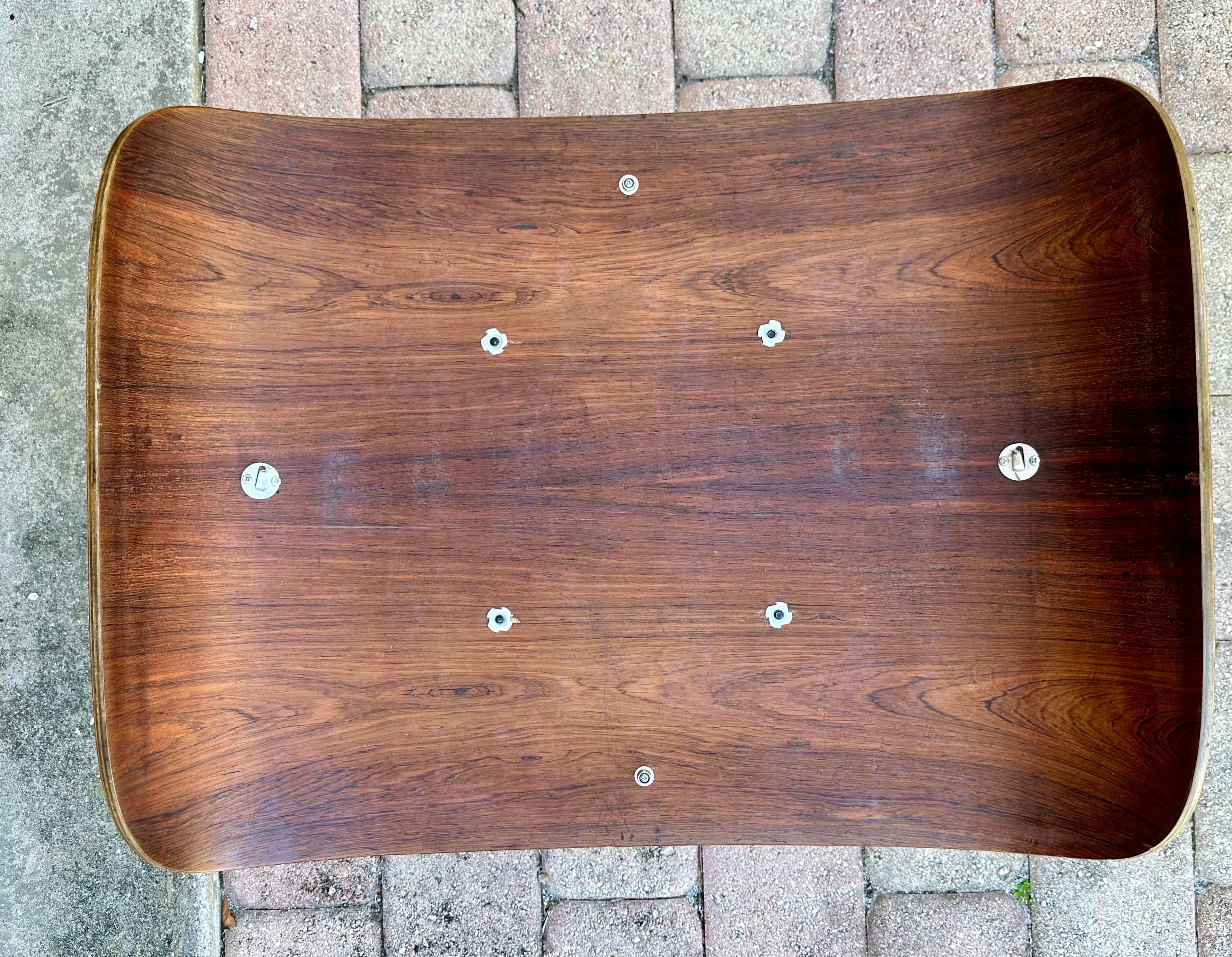American 1960s Eames Herman Miller 671 Rosewood Ottoman Down Filled Lounge Chair Original