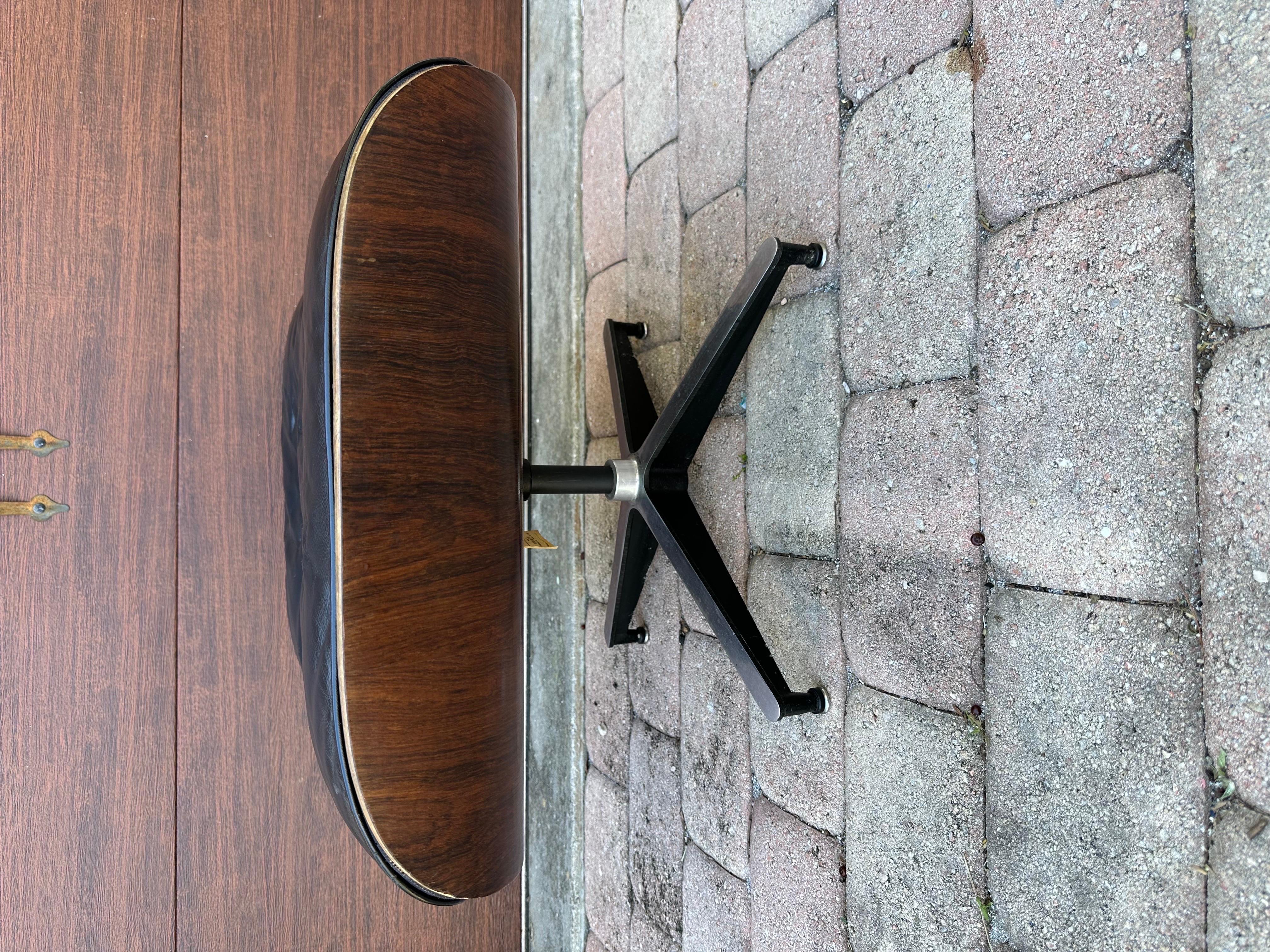 1960s Eames Herman Miller 671 Rosewood Ottoman Down Filled Lounge Chair Original 1