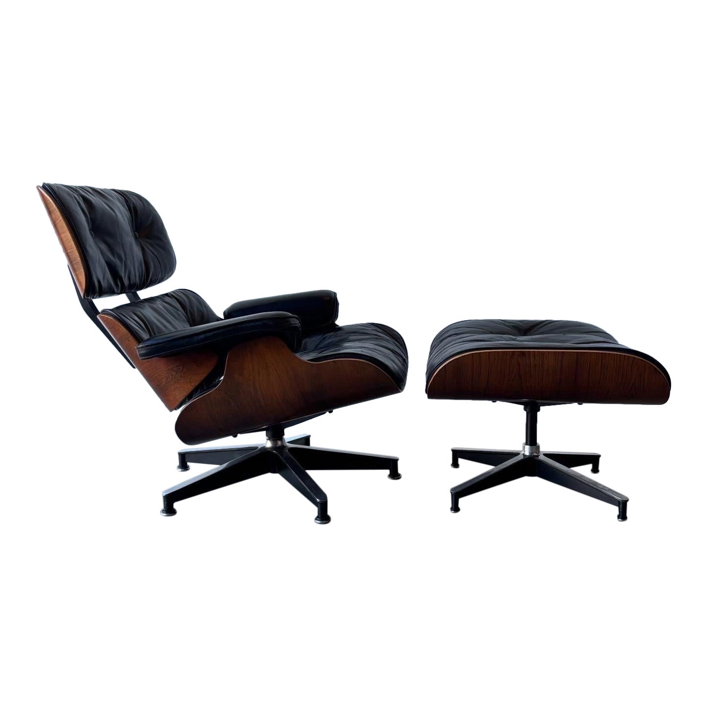 1960er Jahre Eames Lounge und Ottomane aus Palisanderholz, Herman Miller im Angebot