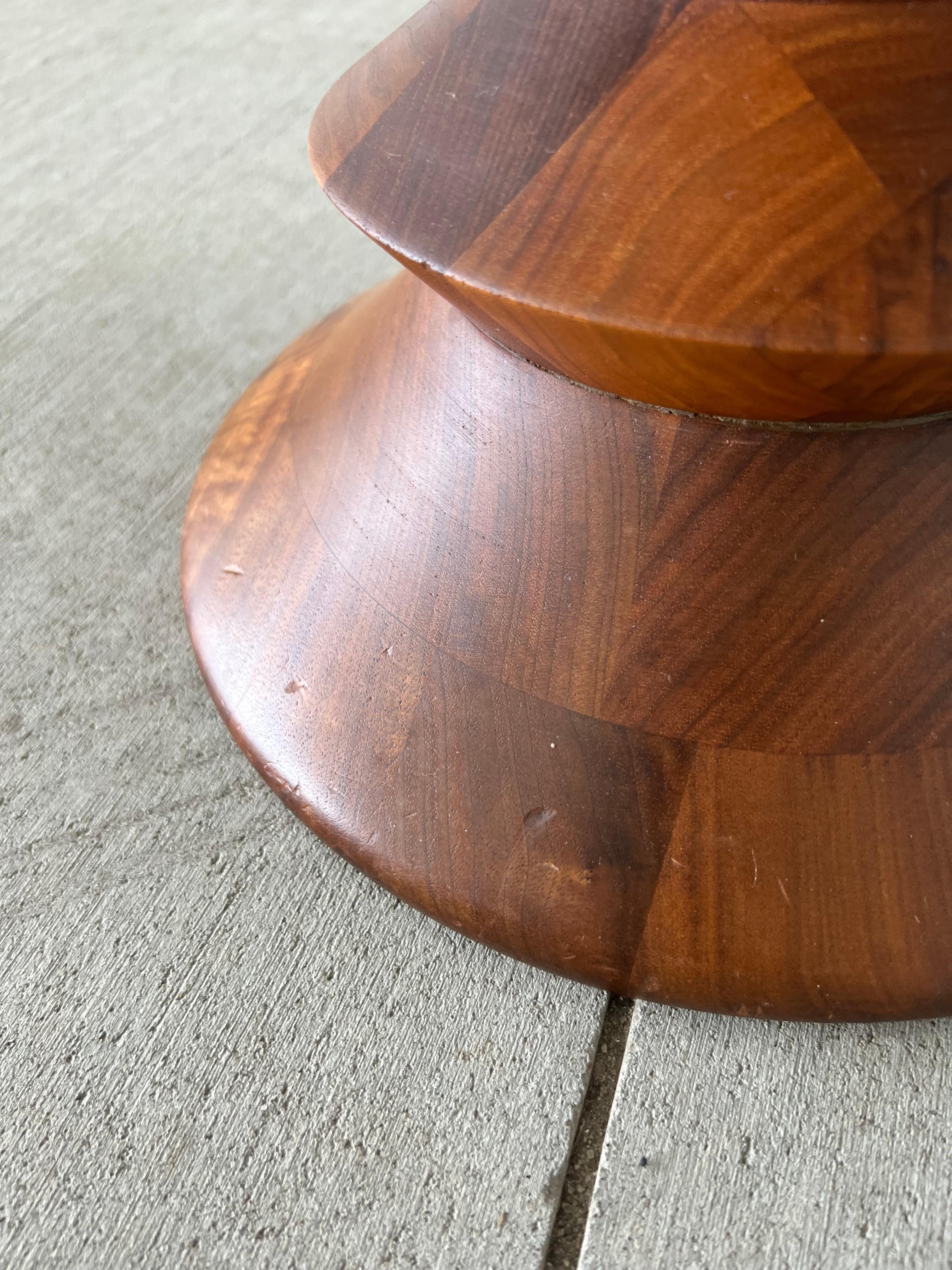 Turned 1960s Eames Stool Model C by Ray and Charles Eames for Herman Miller