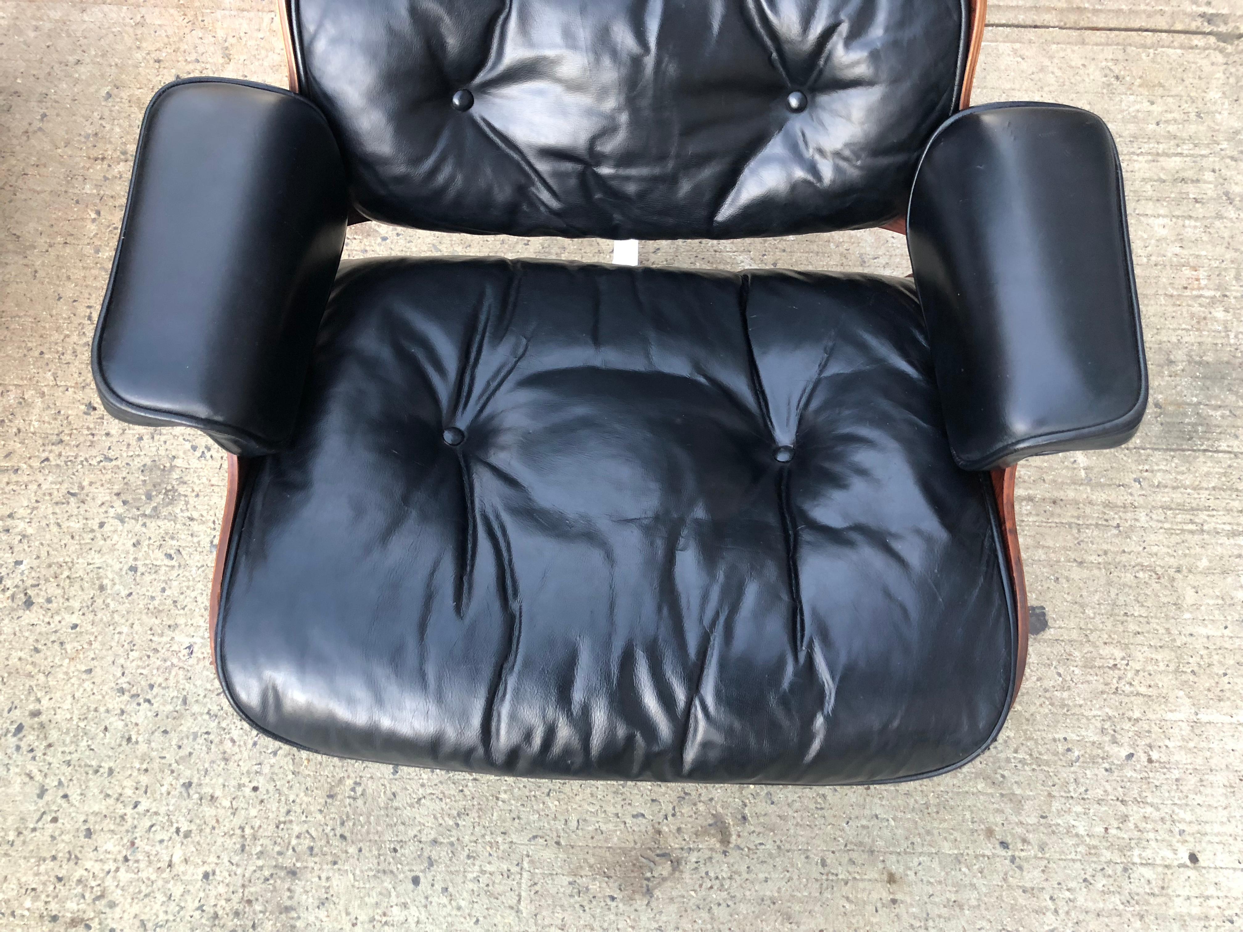 1960s Early Herman Miller Eames Lounge and Ottoman 3