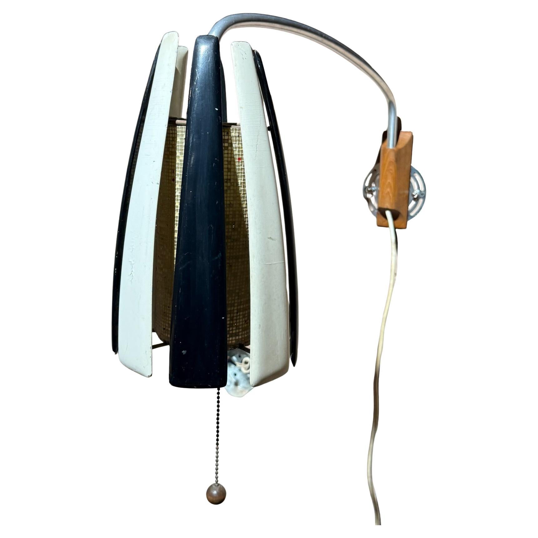 Lampada da parete in ebano e mogano avorio degli anni '60 Eugenio Escudero Messico in vendita
