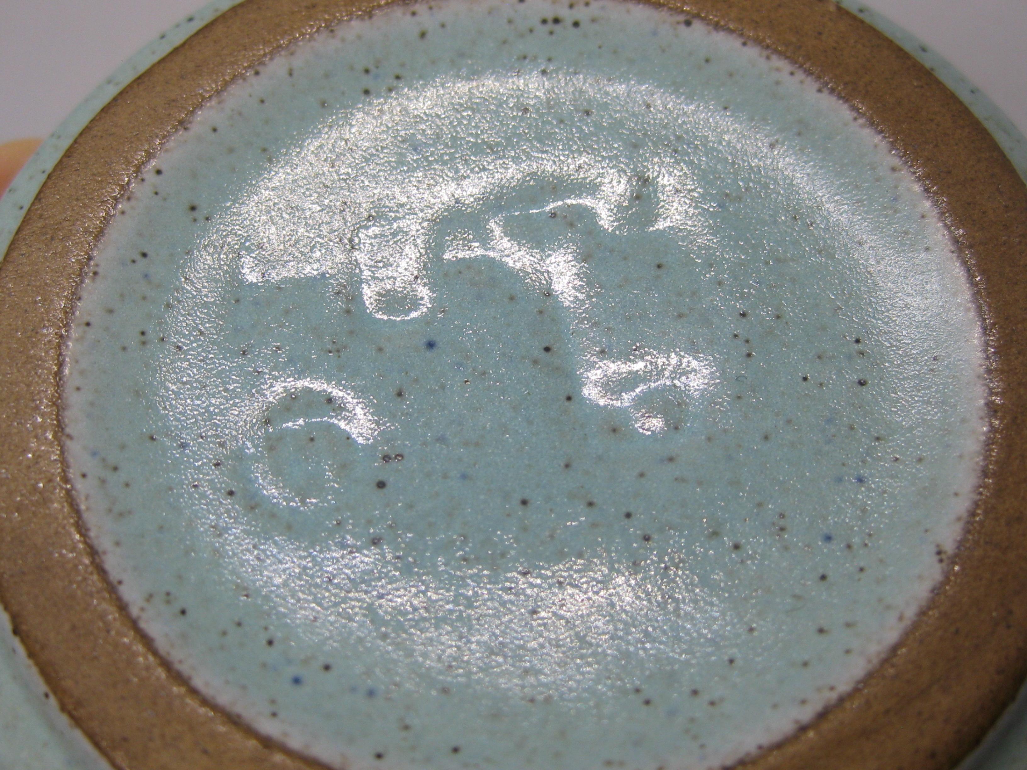 1960's Edith Heath Mid-Century Ceramic California Pottery Turquoise Ashtray For Sale 1
