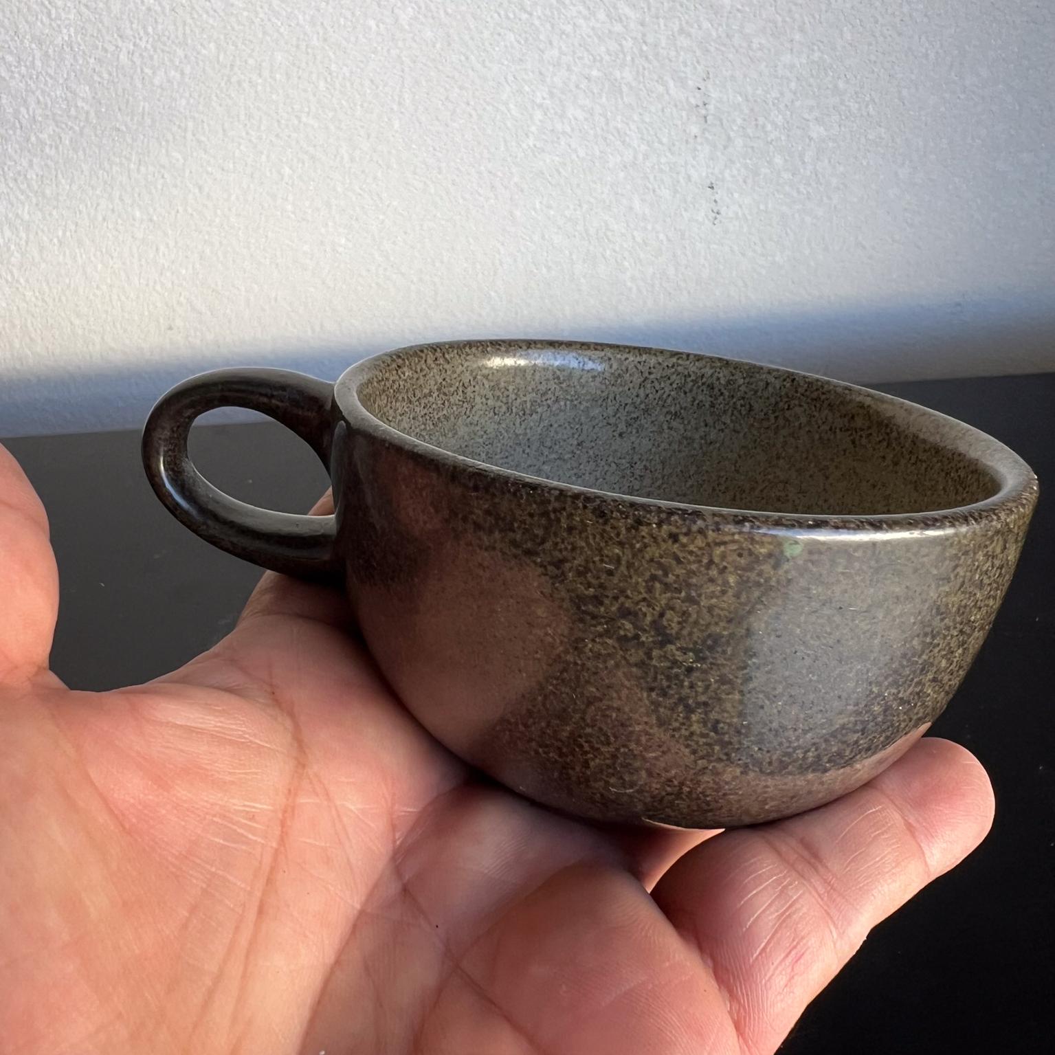 1960s Edith Heath Stoneware Art Pottery Coffee Cup 6